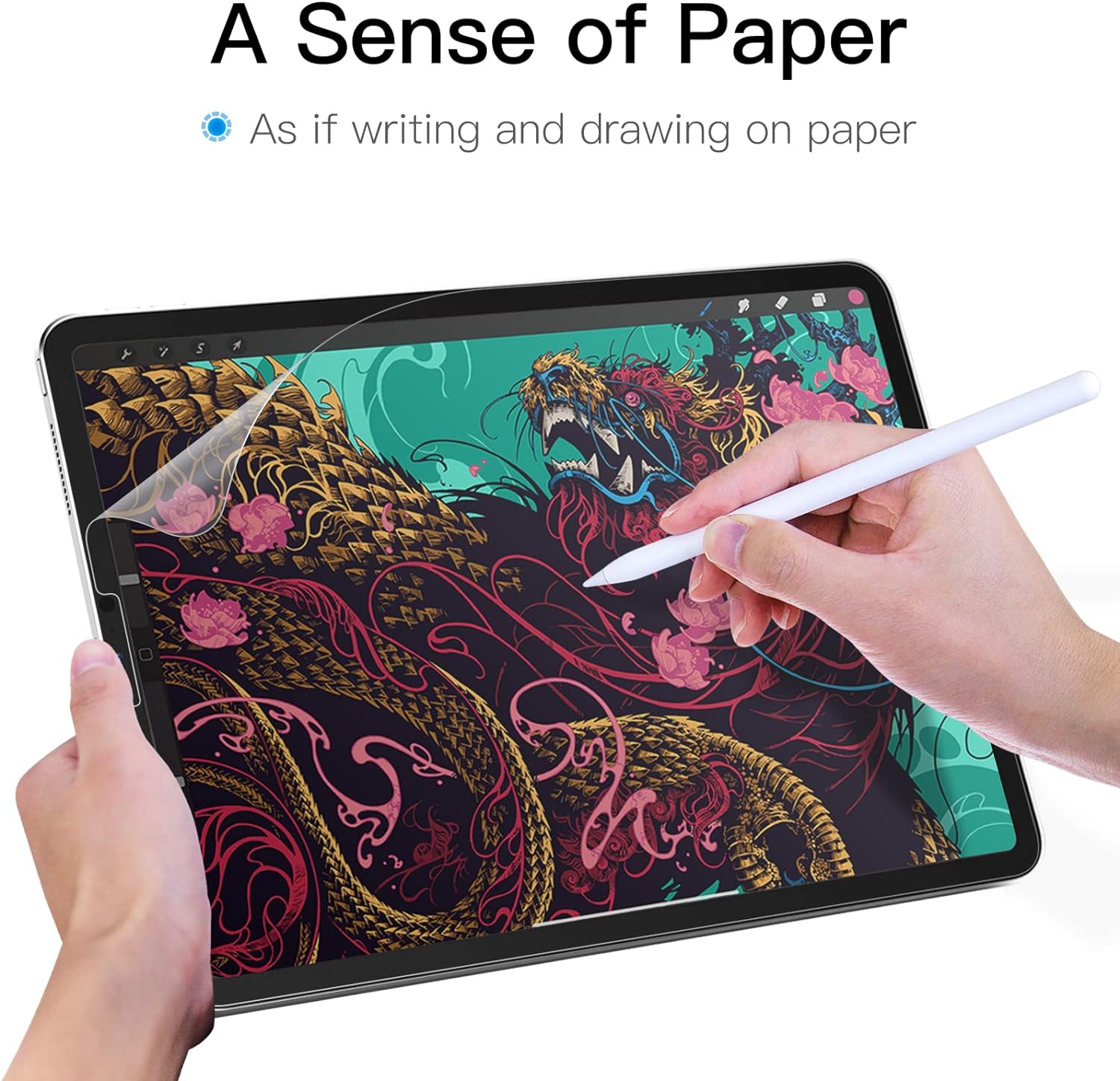 Paper Feel Screen Protector for Samsung Tablet Write and Draw Like on Paper, Thin and Responsive Paper Feel Screen Protector for Samsung Tablet Write and Draw Like on Paper, Thin and Responsive